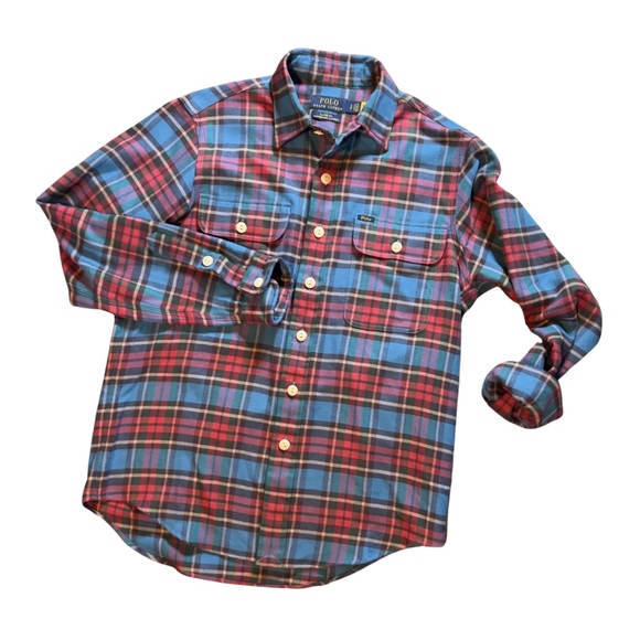Polo by Ralph Lauren Classic Fit Performance Flannel Shirt - Picture 10 of 16